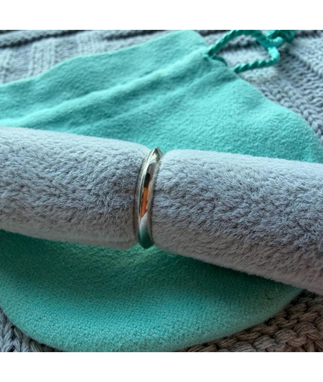 TIFFANY&CO Серое платиновое кольцо, фото 9