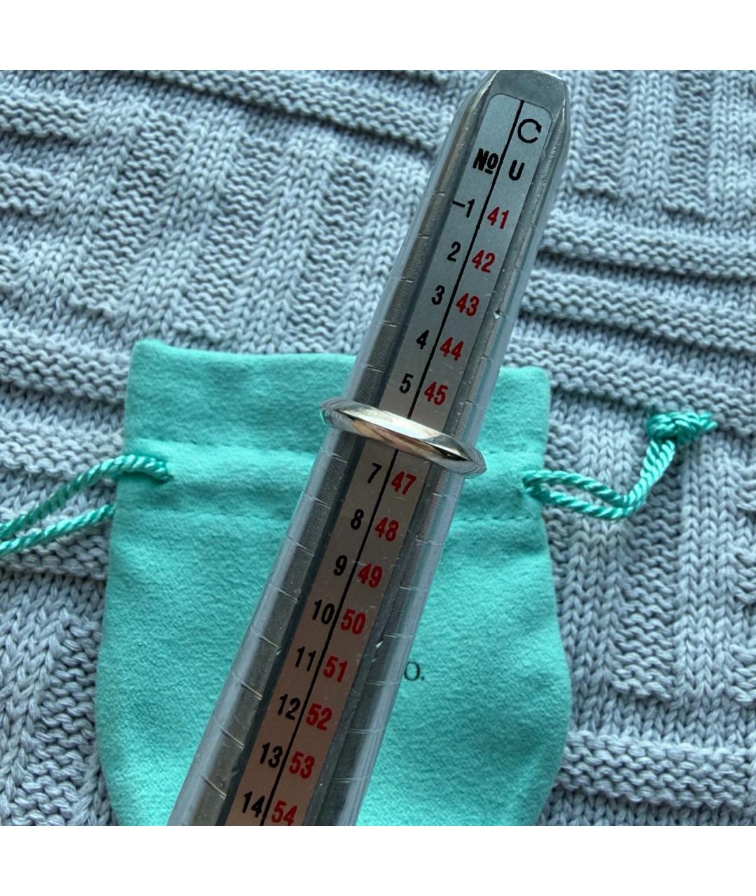 TIFFANY&CO Серое платиновое кольцо, фото 6