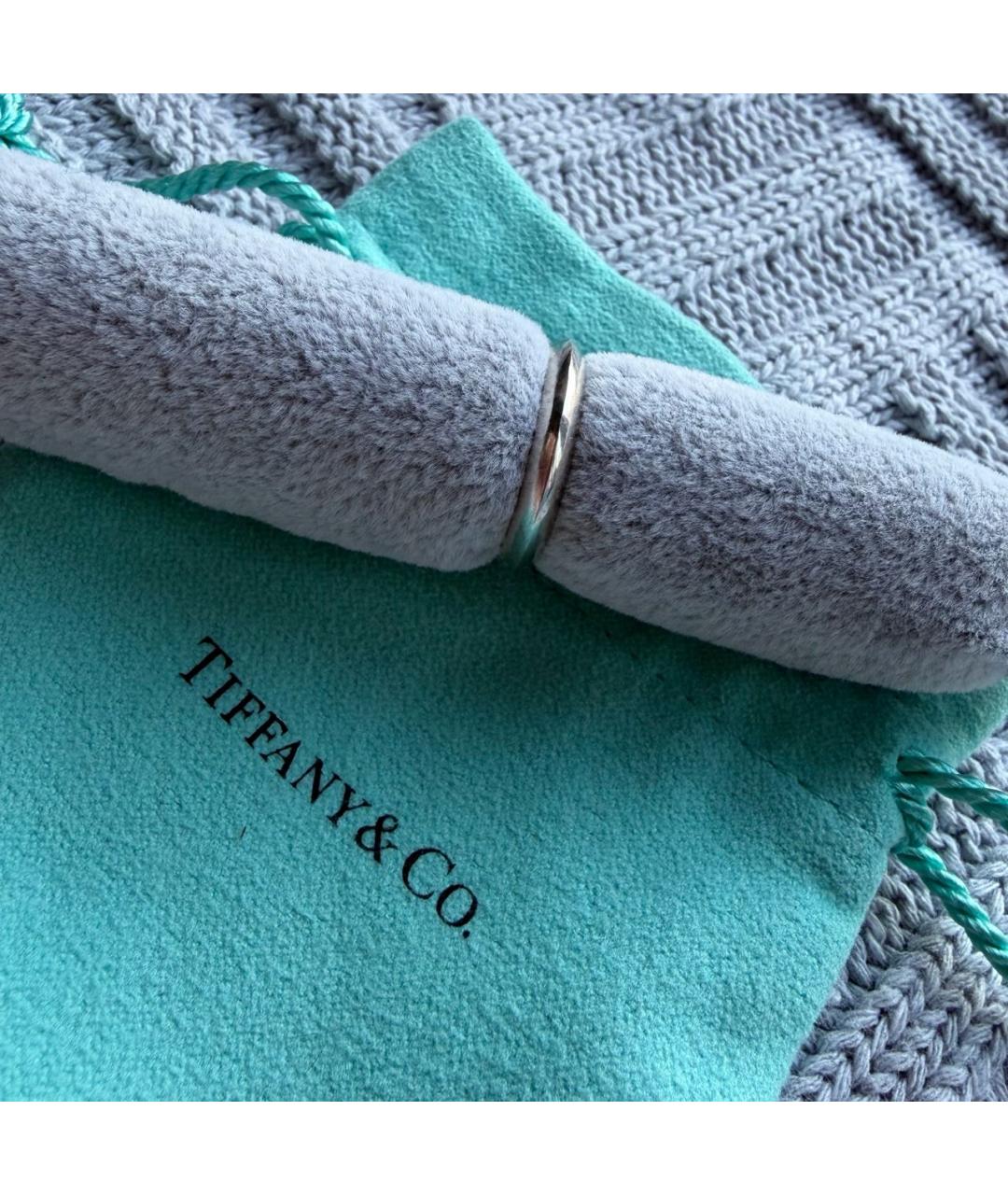 TIFFANY&CO Серое платиновое кольцо, фото 2