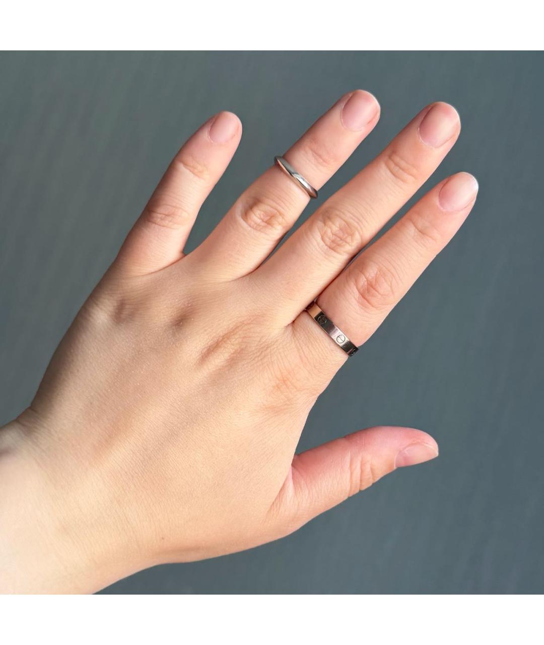 TIFFANY&CO Серое платиновое кольцо, фото 7