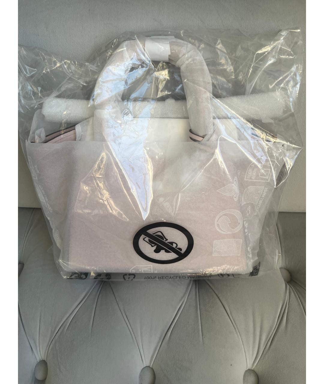 MICHAEL KORS Розовая кожаная сумка с короткими ручками, фото 6