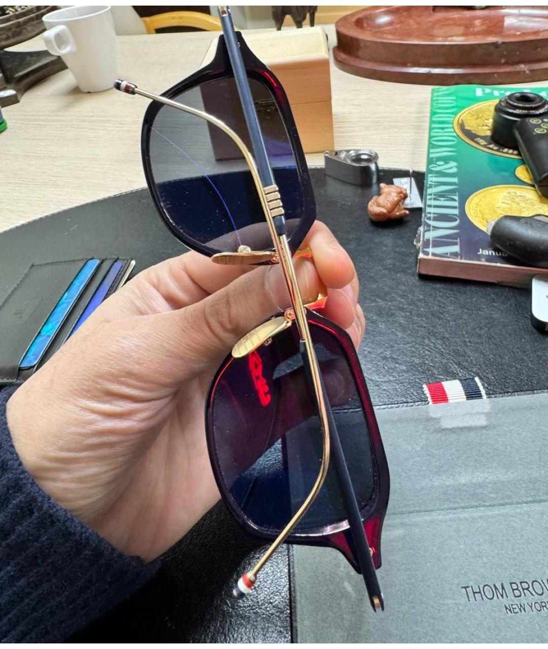 THOM BROWNE Черные солнцезащитные очки, фото 4