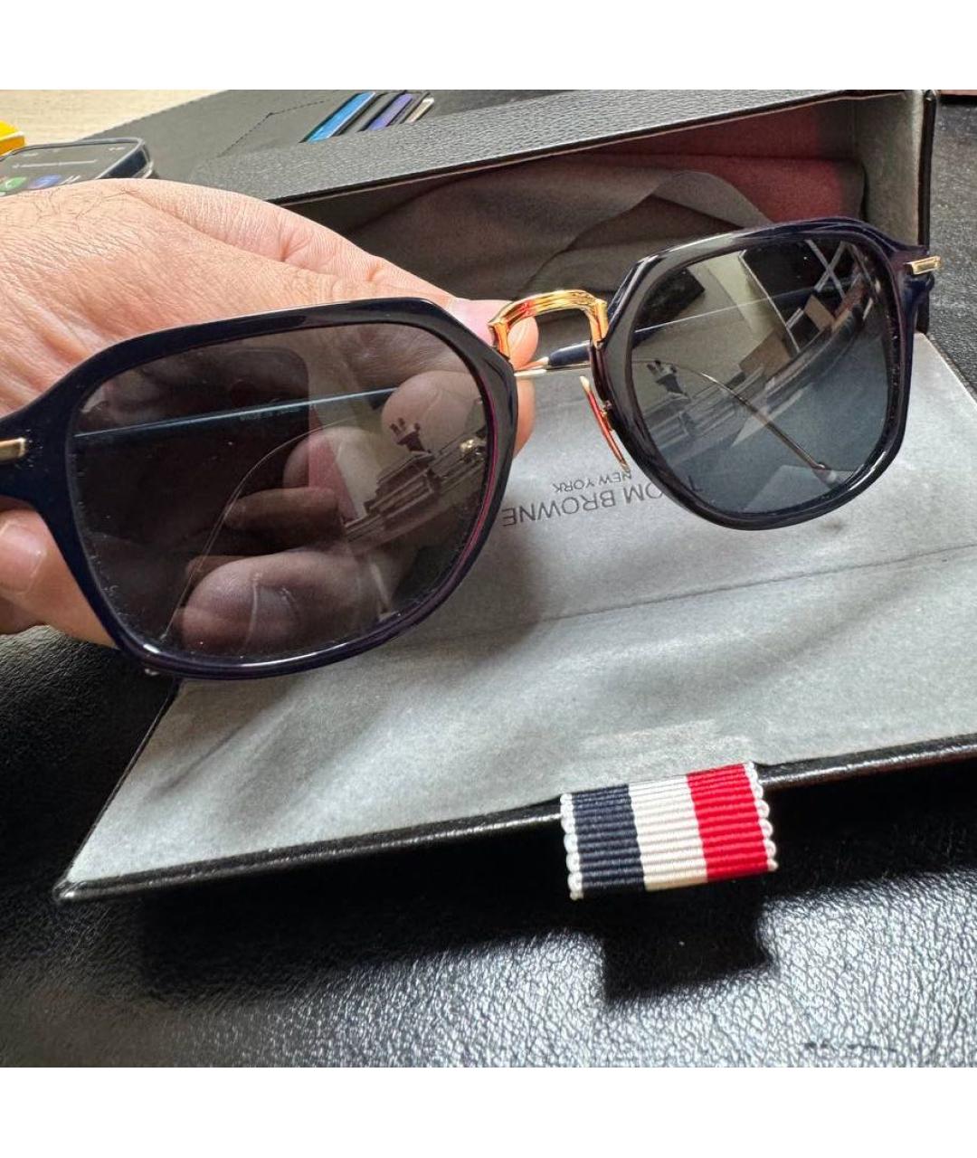 THOM BROWNE Черные солнцезащитные очки, фото 5