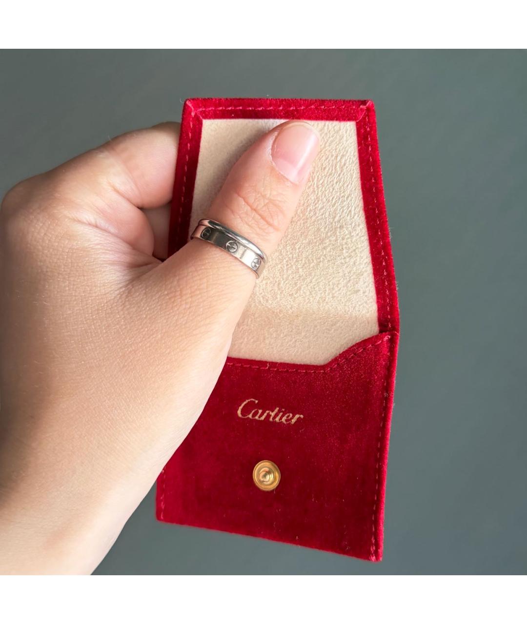 CARTIER Серебряное платиновое кольцо, фото 6