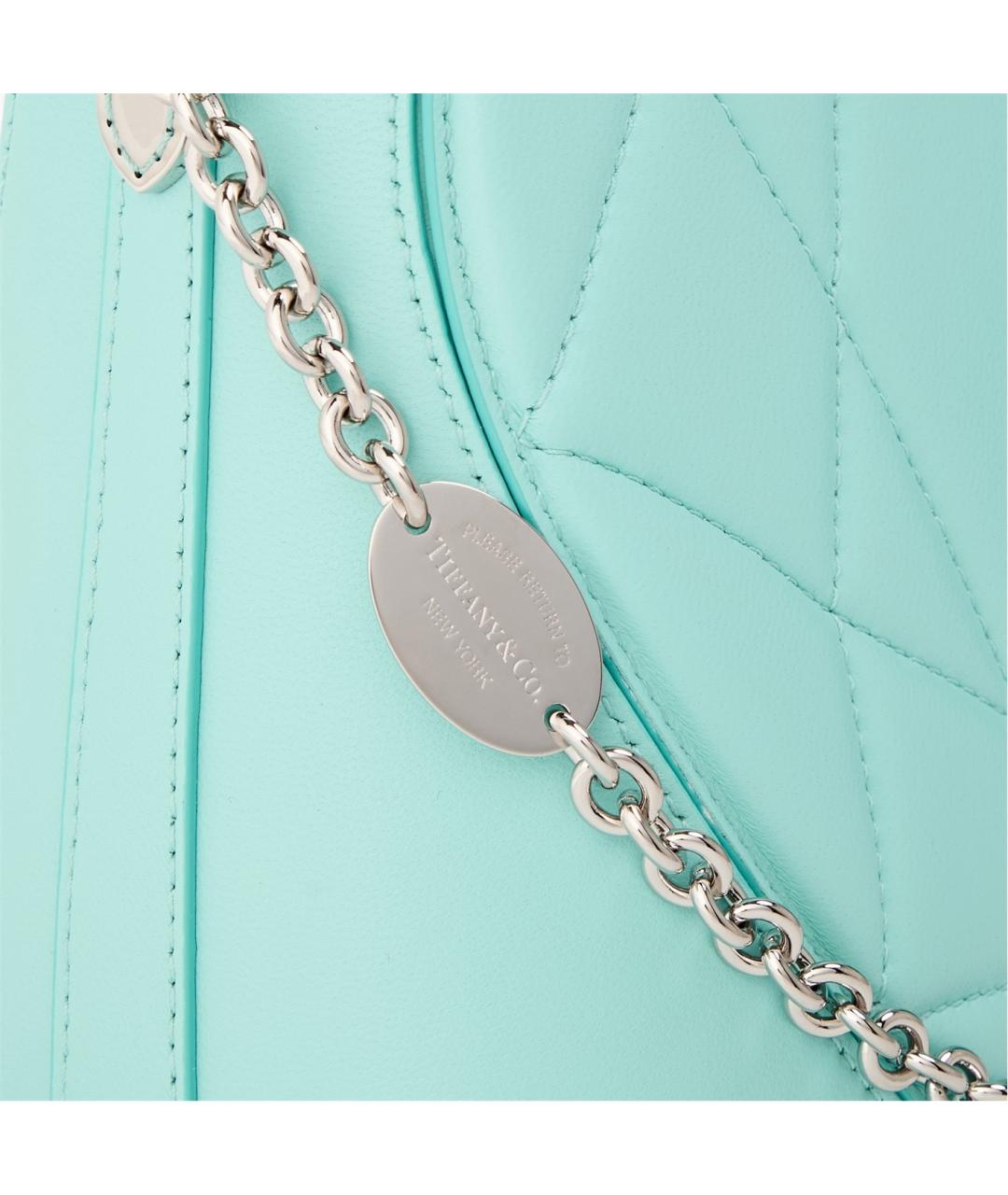 TIFFANY&CO Зеленая кожаная сумка тоут, фото 3