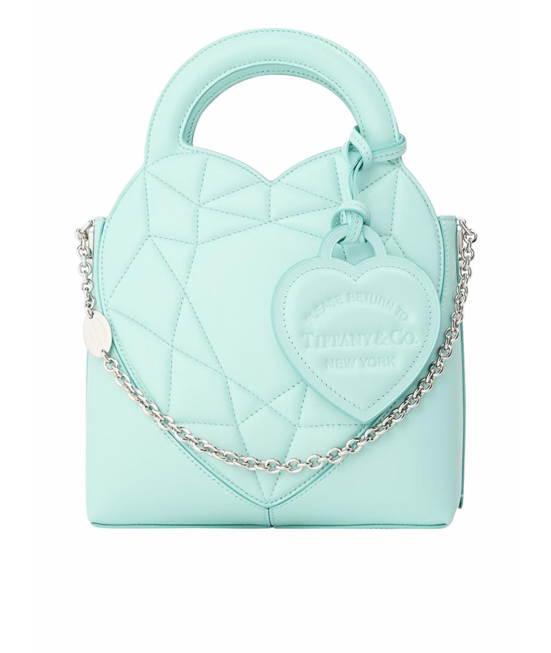 TIFFANY&CO Зеленая кожаная сумка тоут, фото 1