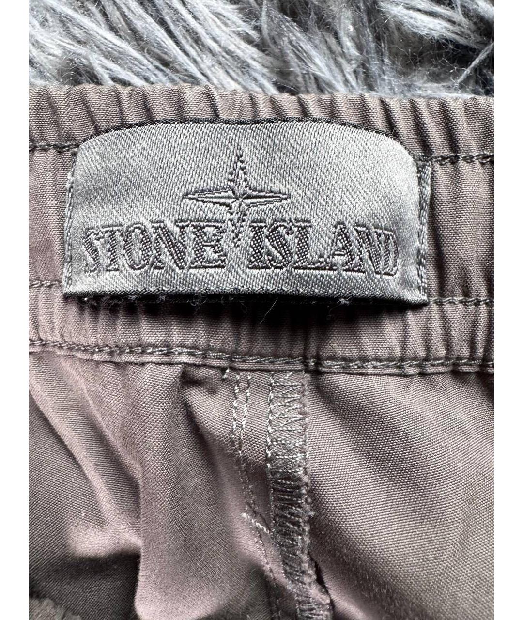 STONE ISLAND Серый хлопковый спортивный костюм, фото 7