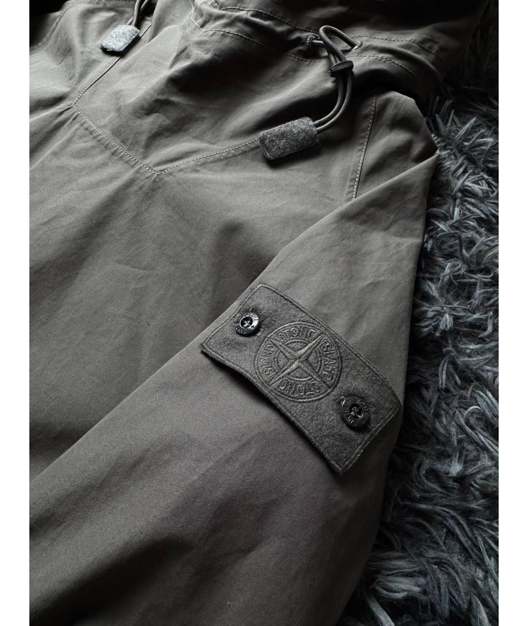 STONE ISLAND Серый хлопковый спортивный костюм, фото 3