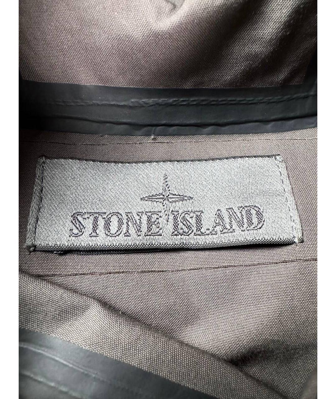 STONE ISLAND Серый хлопковый спортивный костюм, фото 6