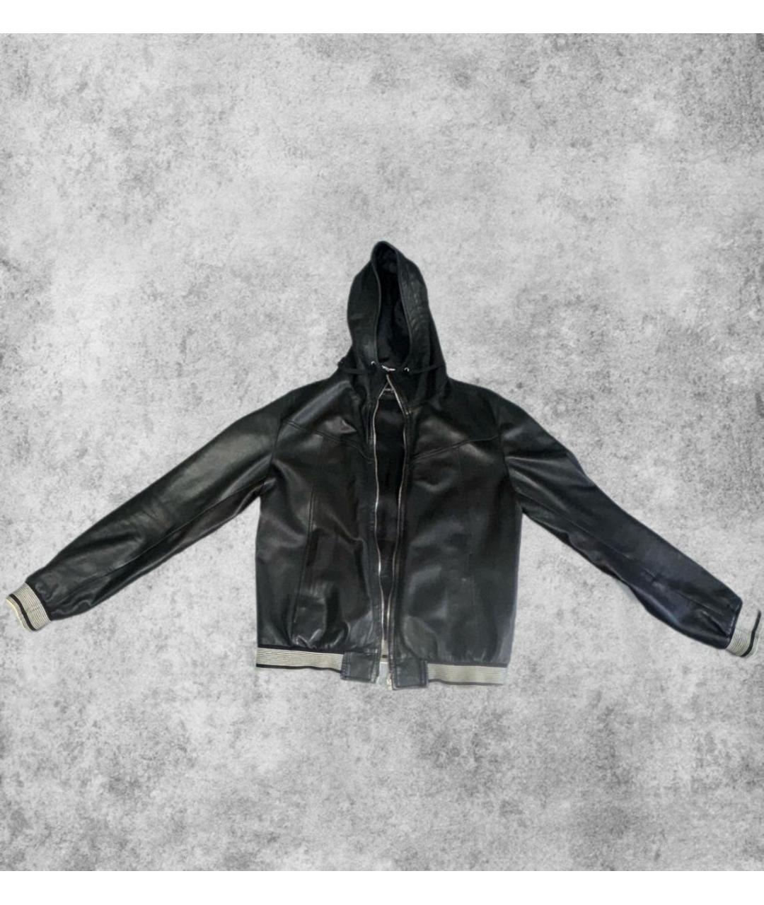 DOLCE&GABBANA Черная кожаная куртка, фото 6