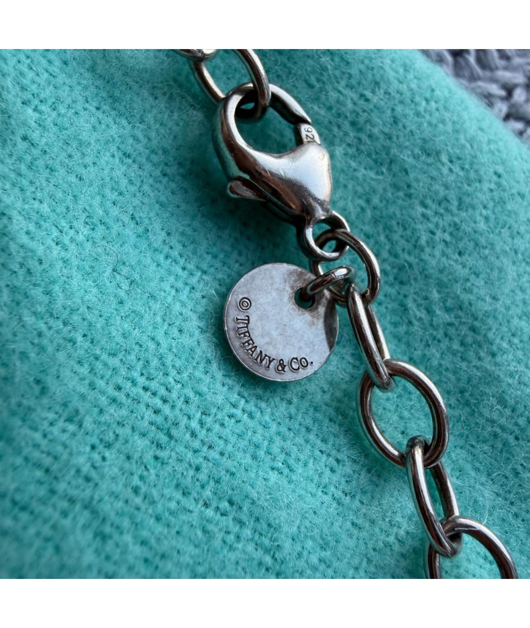 TIFFANY&CO Серебрянный серебряный браслет, фото 3