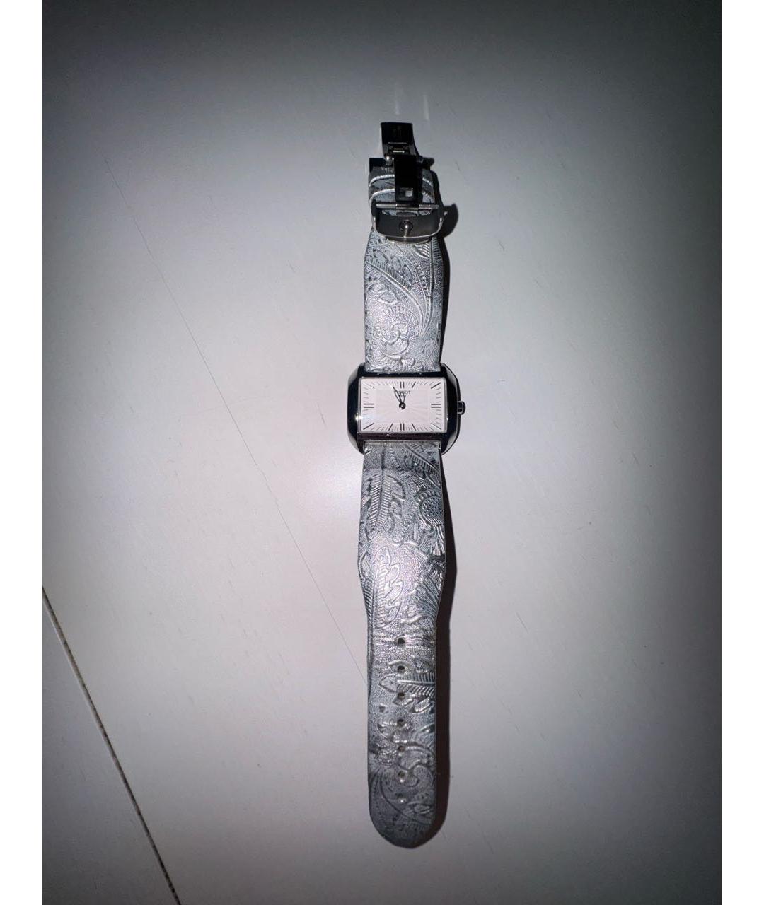 TISSOT Серые кожаные часы, фото 5