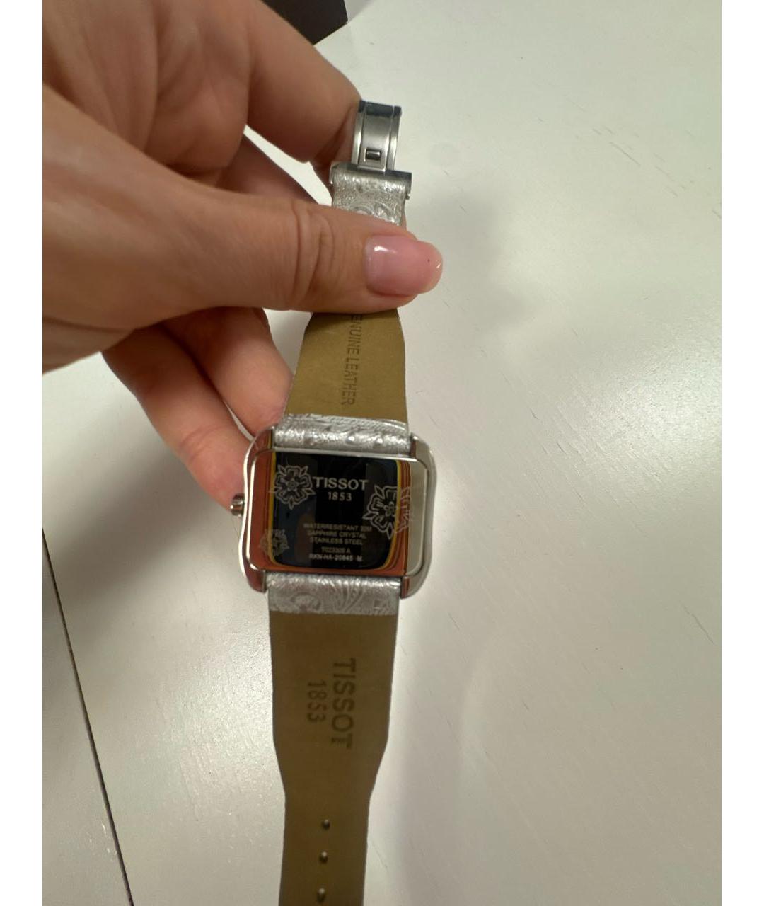 TISSOT Серые кожаные часы, фото 2