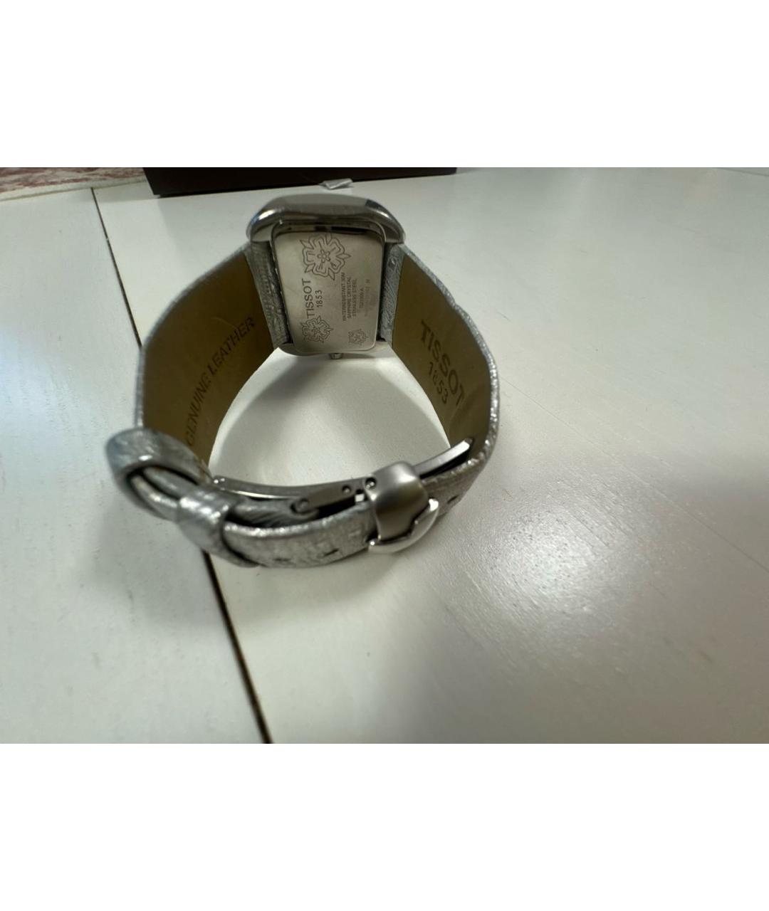 TISSOT Серые кожаные часы, фото 3