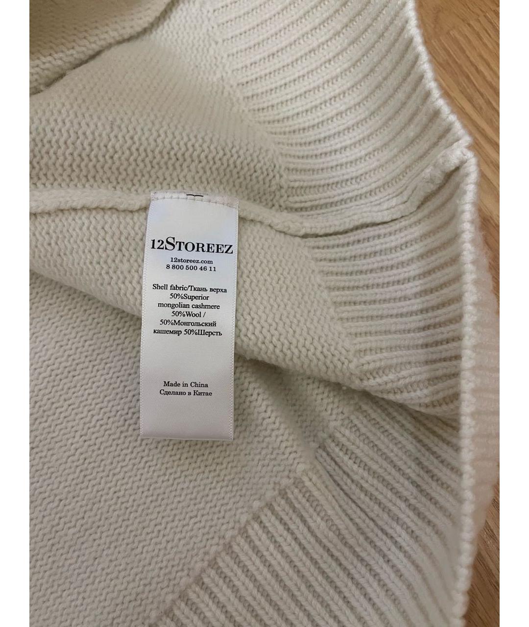 12 STOREEZ Белый кашемировый джемпер / свитер, фото 4