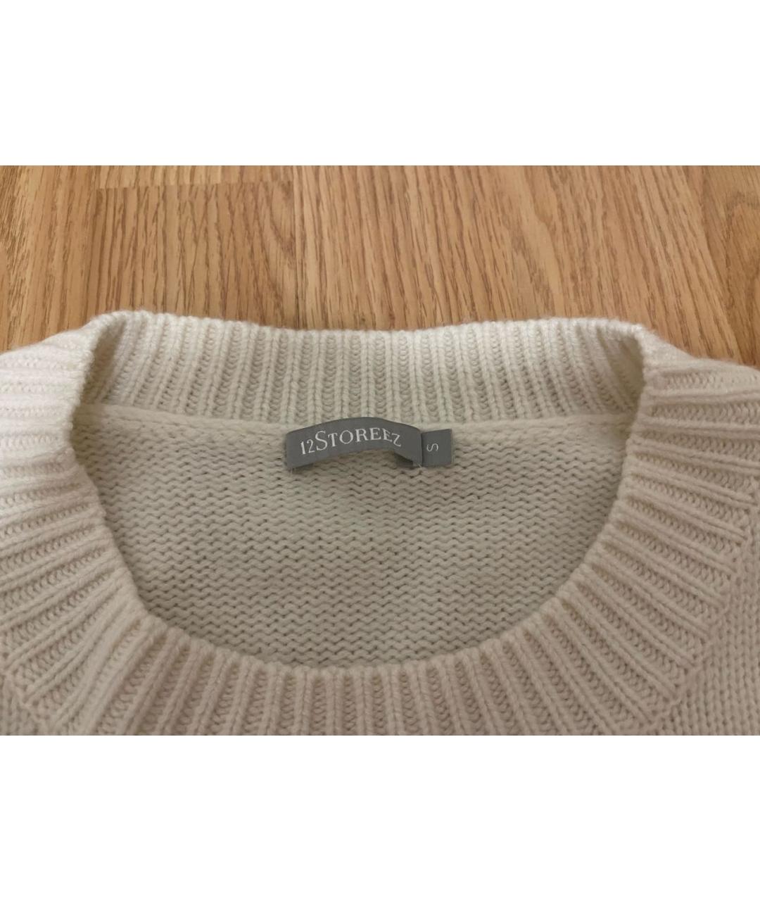 12 STOREEZ Белый кашемировый джемпер / свитер, фото 3