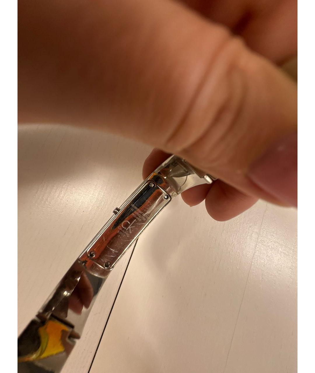 CALVIN KLEIN Серебряные металлические часы, фото 2