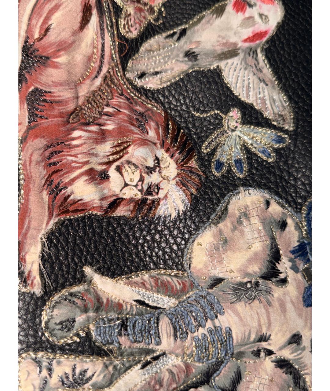 VALENTINO Черная кожаная сумка через плечо, фото 3