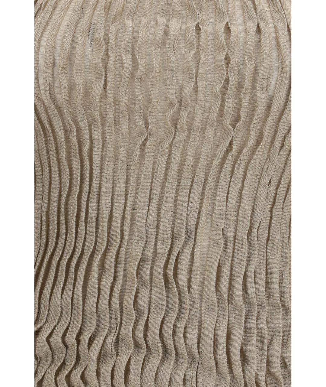 GIORGIO ARMANI Бежевая шелковая блузы, фото 3