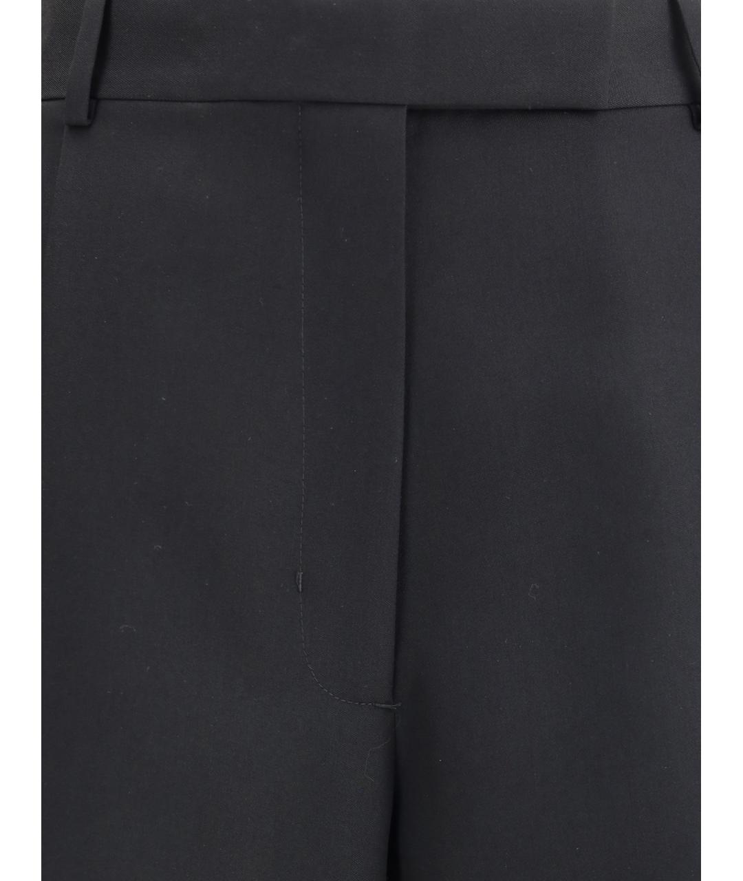 TOM FORD Черные шерстяные прямые брюки, фото 3