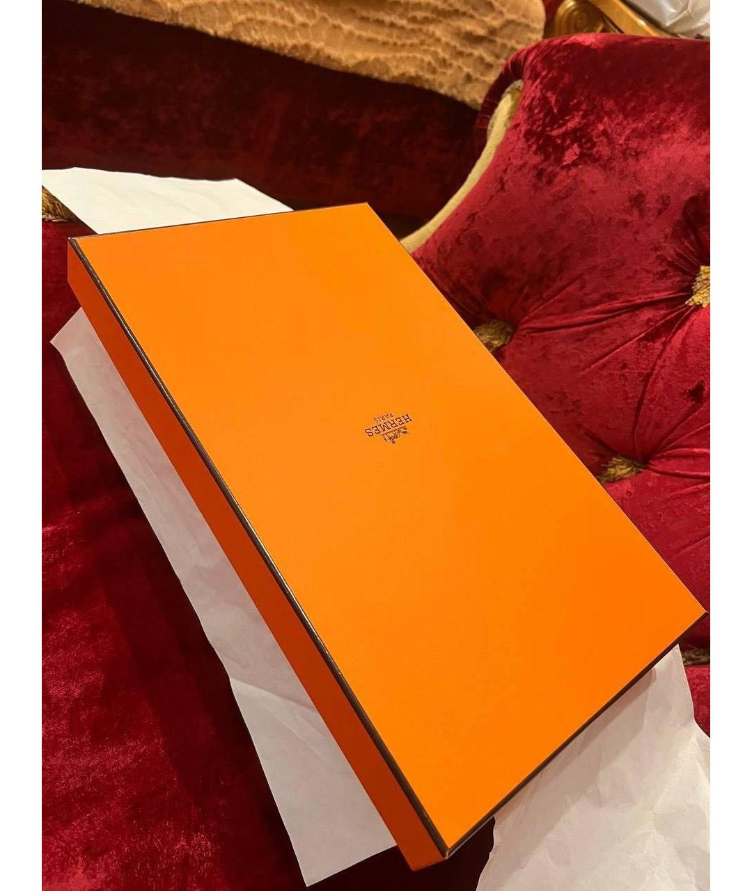 HERMES Коричневая кожаная барсетка, фото 3