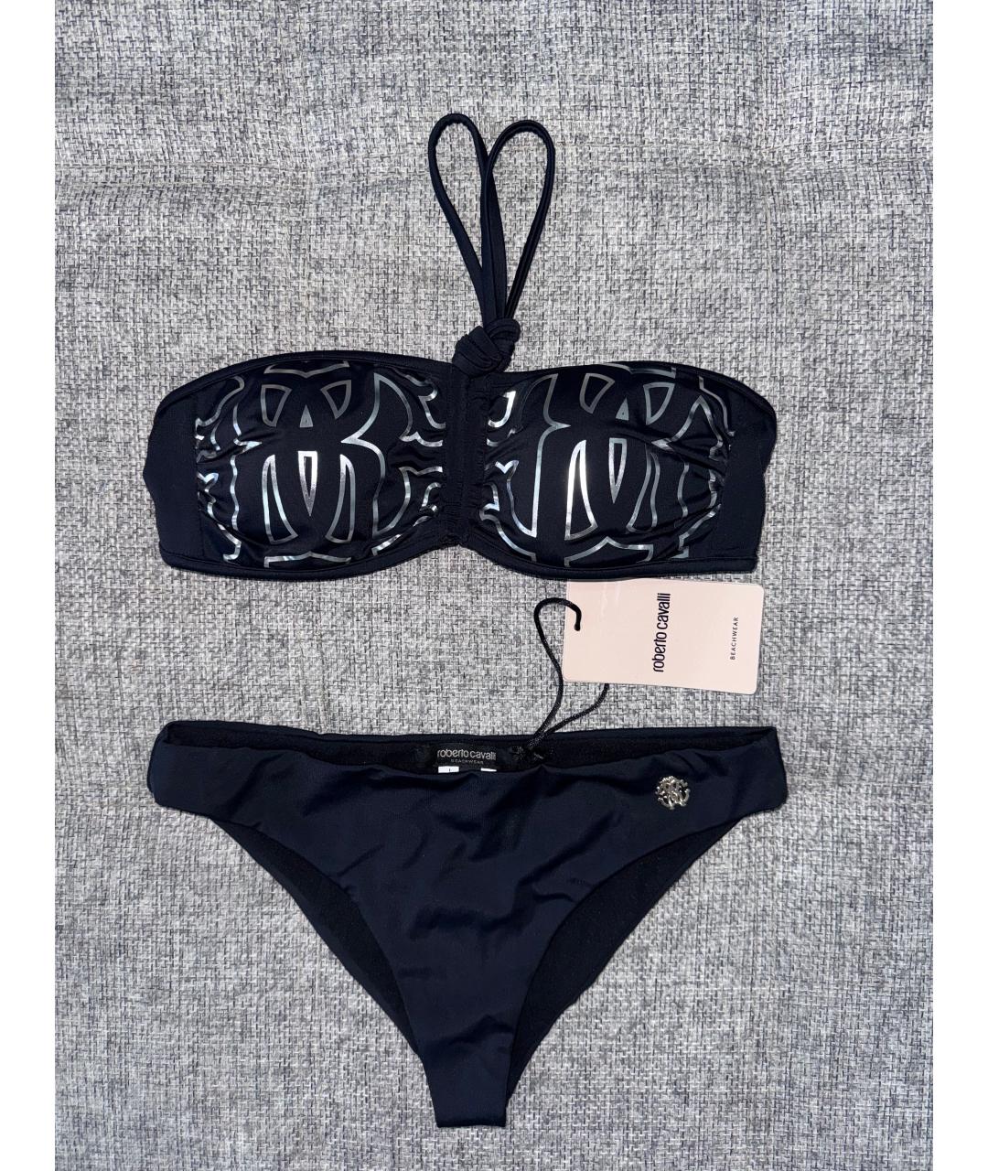 ROBERTO CAVALLI Черный полиамидовый купальник, фото 9