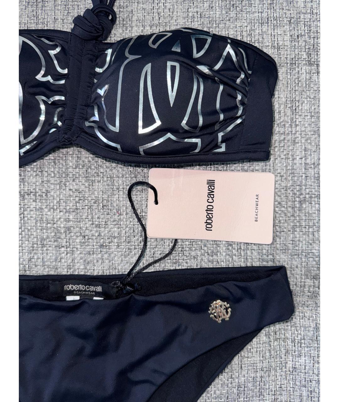 ROBERTO CAVALLI Черный полиамидовый купальник, фото 2