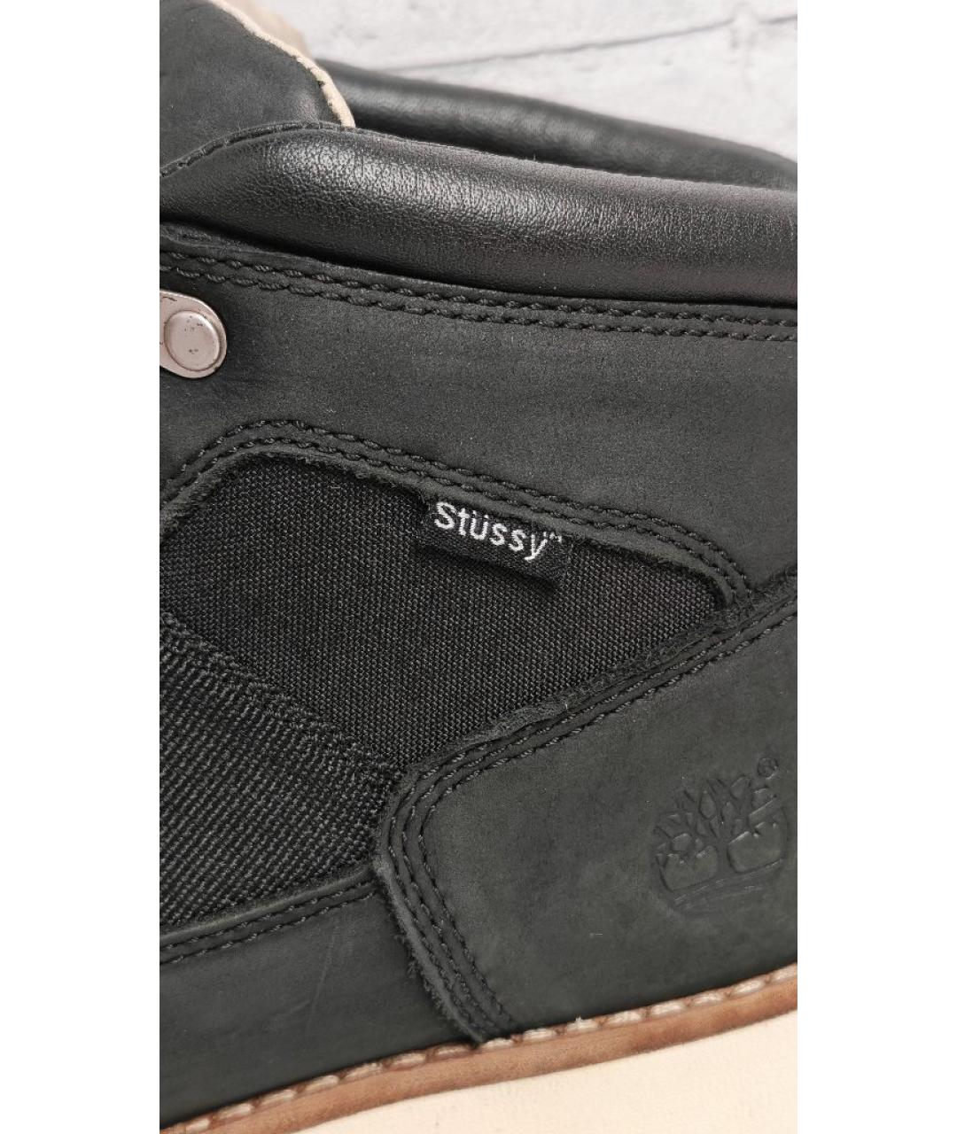 TIMBERLAND Черные нубуковые высокие ботинки, фото 8