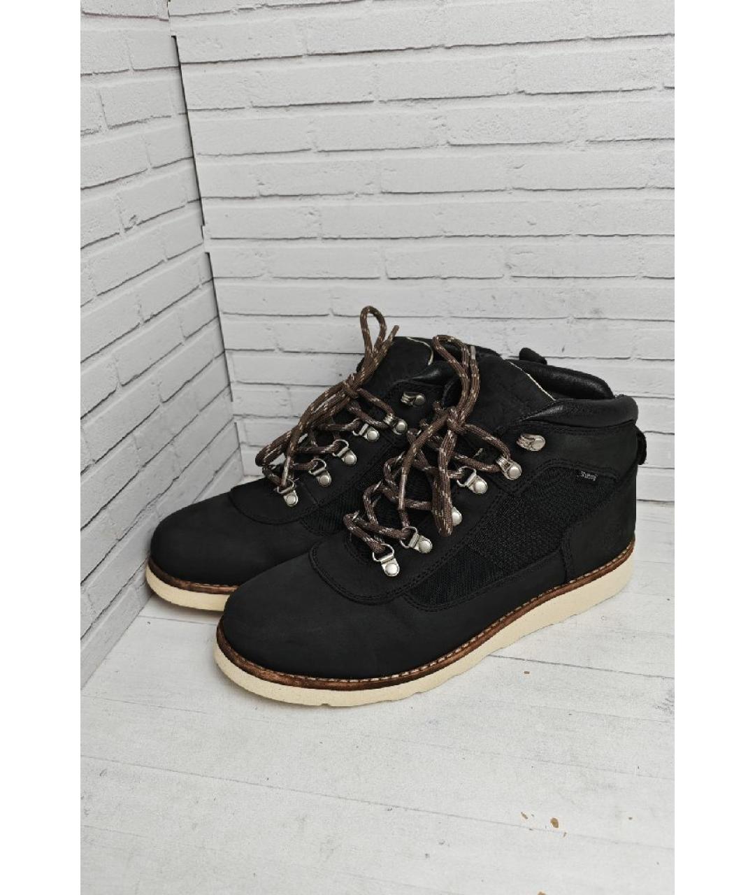 TIMBERLAND Черные нубуковые высокие ботинки, фото 2