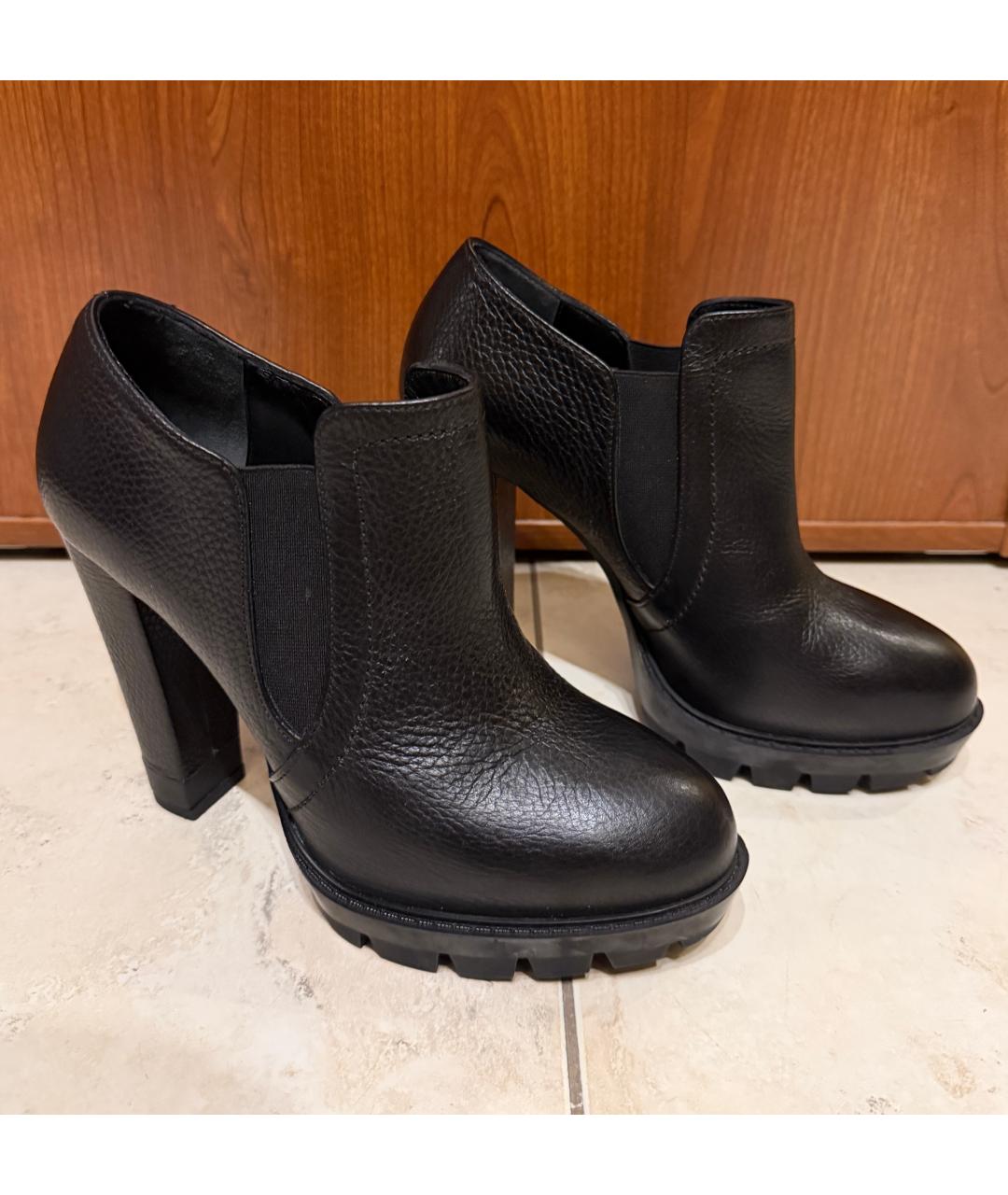 PINKO Черные кожаные ботильоны, фото 3