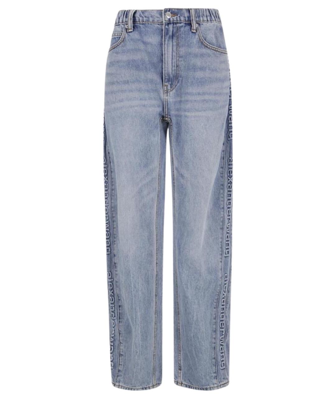 ALEXANDER WANG Синие хлопковые прямые джинсы, фото 1