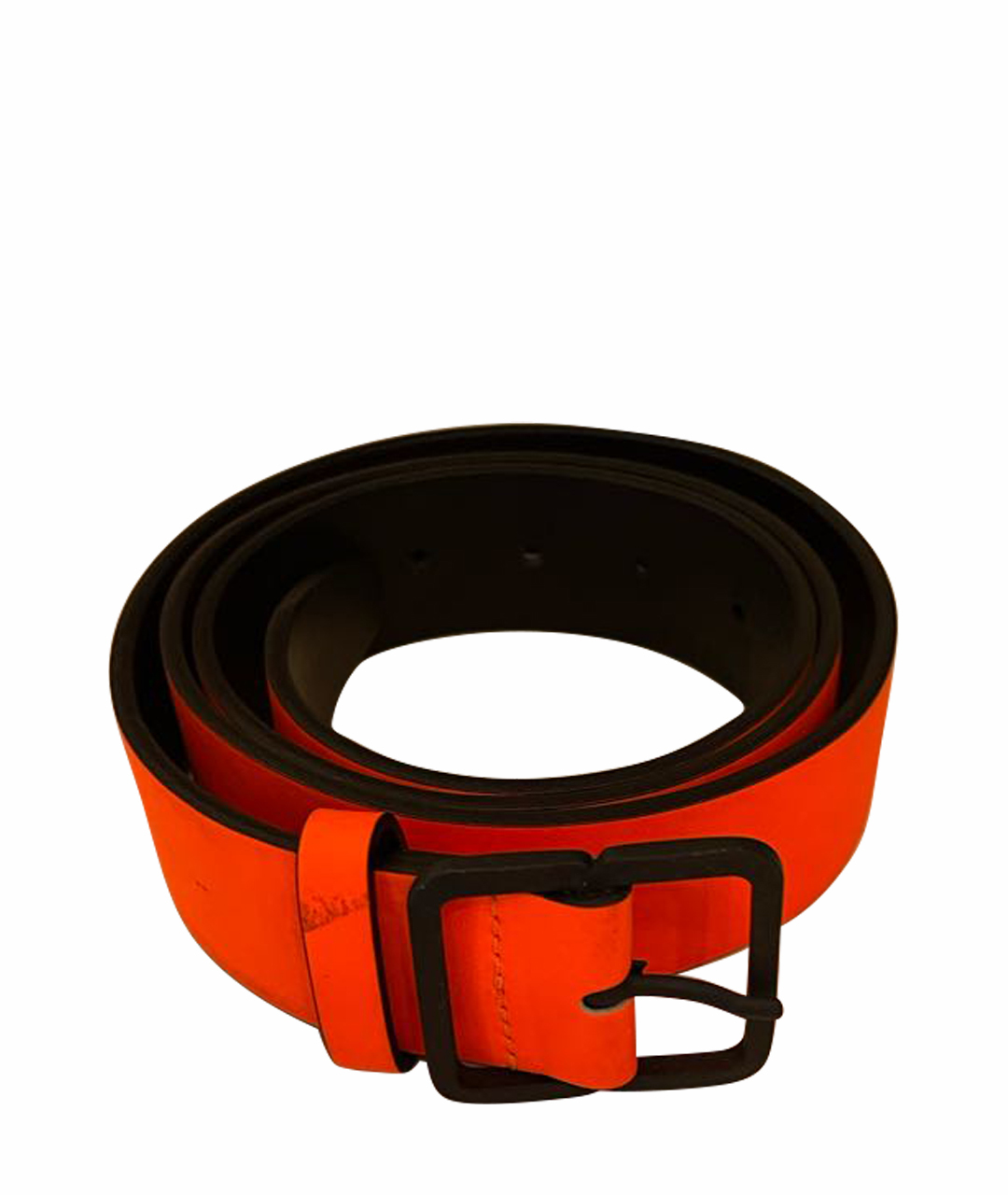 DSQUARED2 Оранжевый кожаный ремень, фото 1