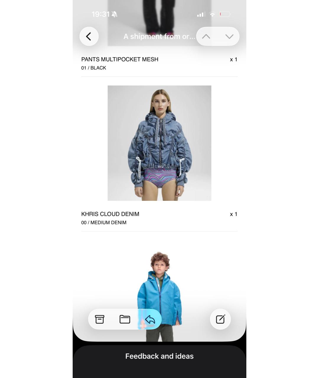 KHRISJOY Синяя деним куртка, фото 3