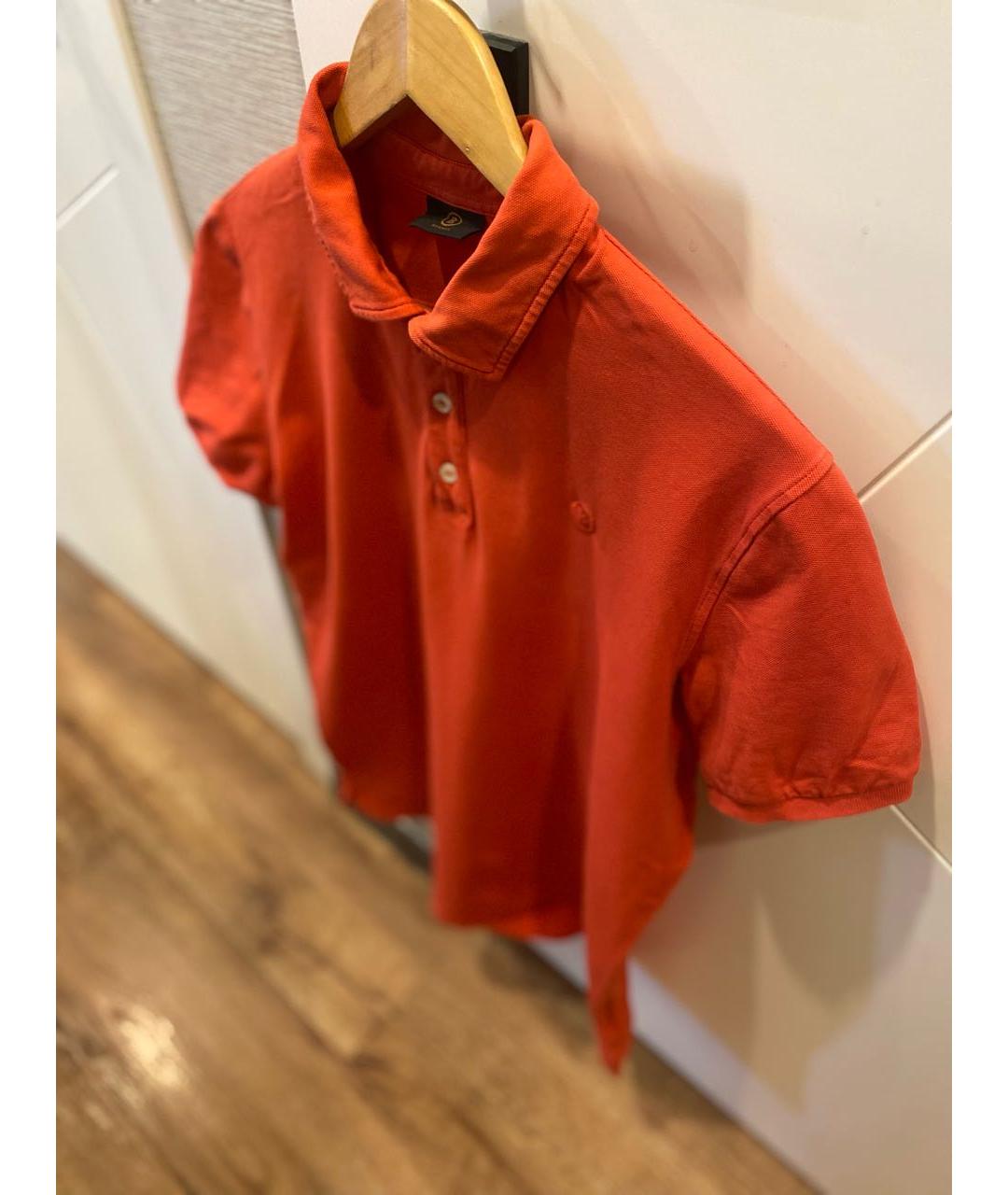 BOGNER Коралловое хлопко-эластановое поло с коротким рукавом, фото 3