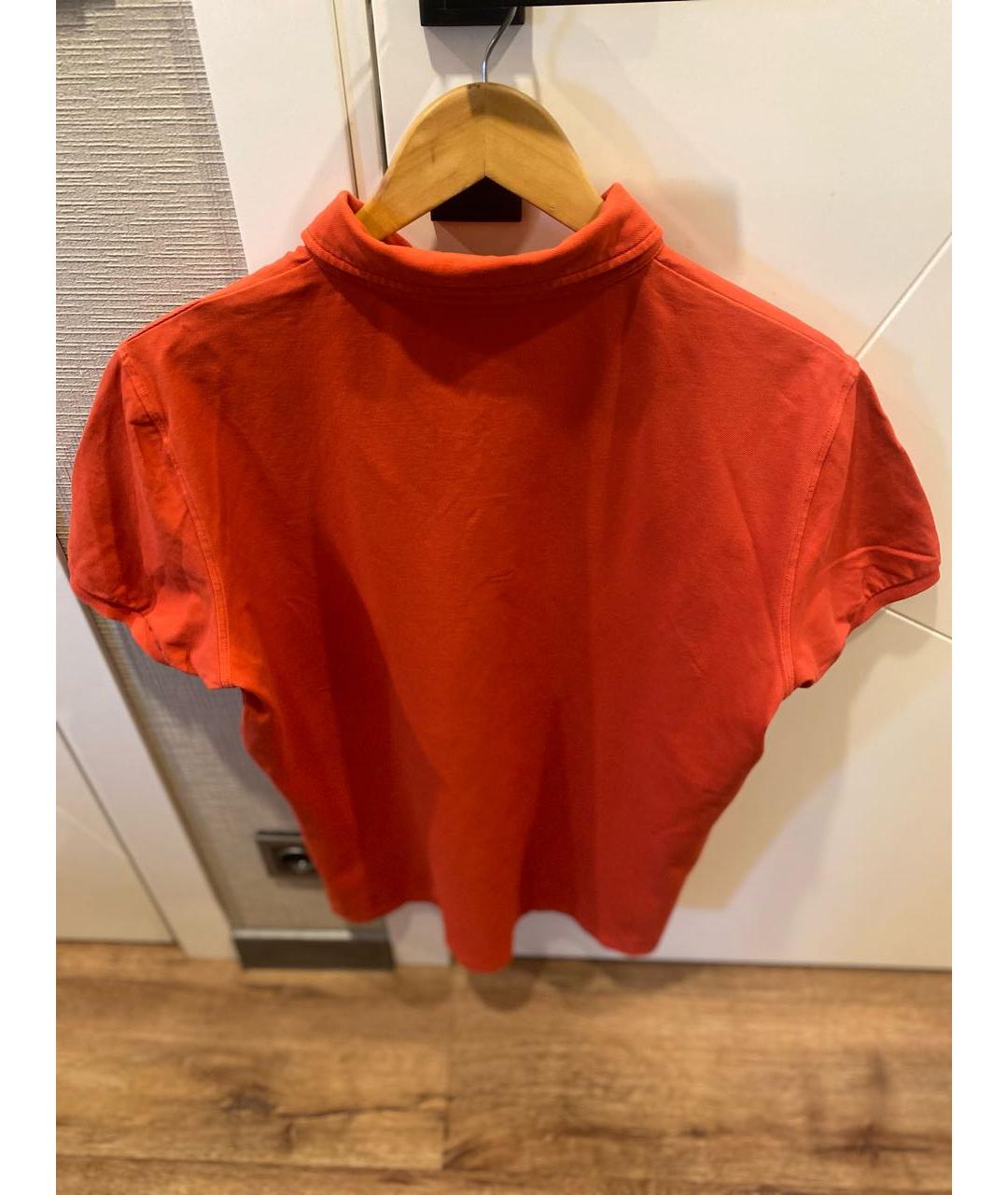 BOGNER Коралловое хлопко-эластановое поло с коротким рукавом, фото 2