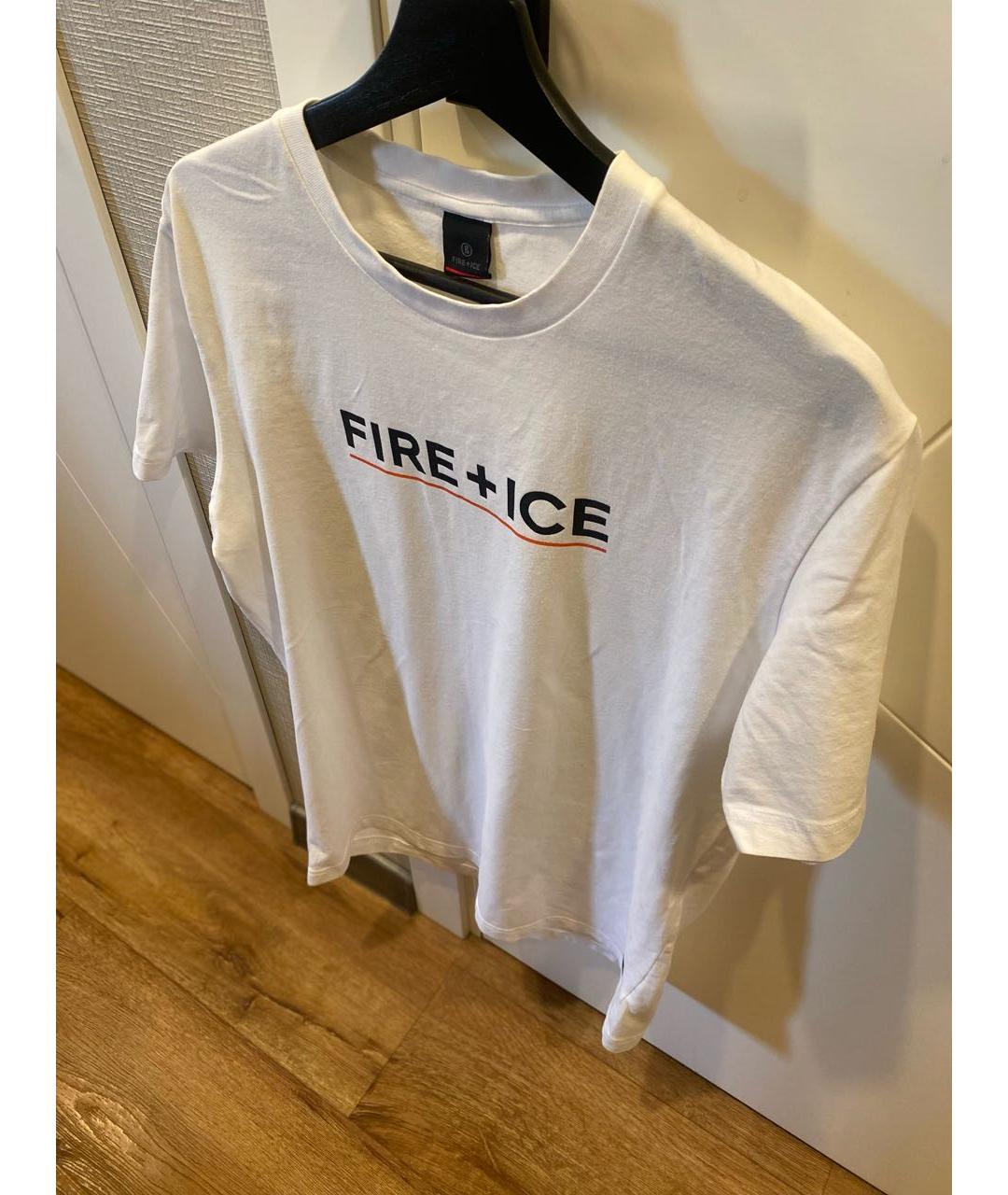 BOGNER Белая хлопко-эластановая футболка, фото 3