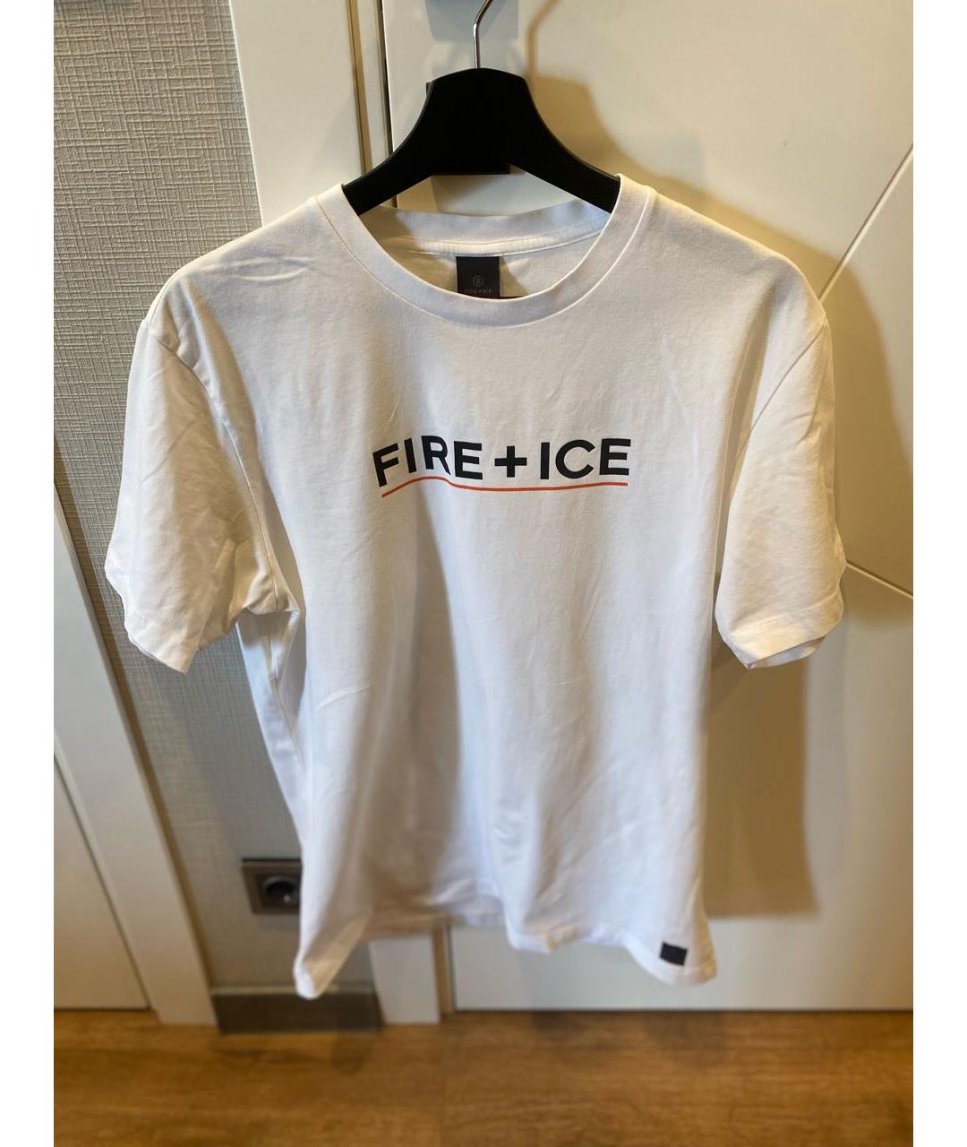 BOGNER Белая хлопко-эластановая футболка, фото 9