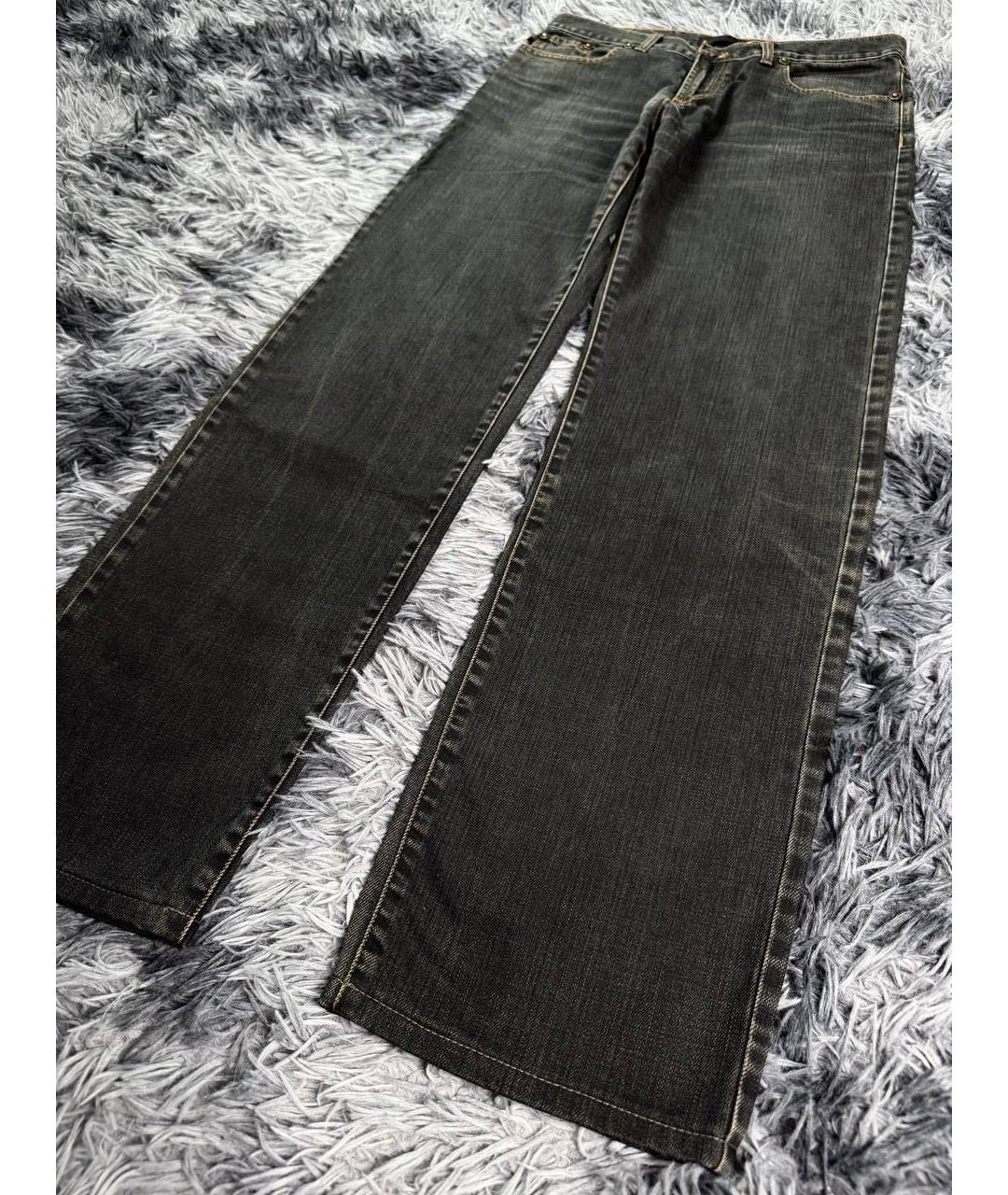 JUST CAVALLI Черные хлопковые джинсы, фото 4