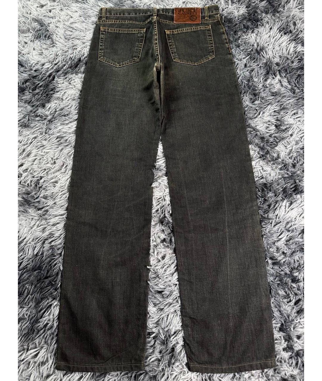 JUST CAVALLI Черные хлопковые джинсы, фото 2