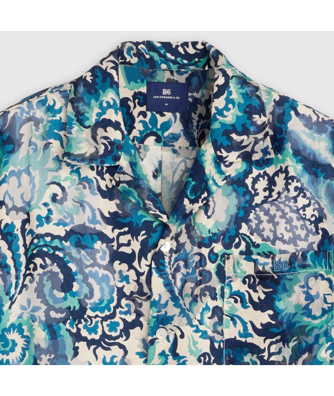 LEVI'S Синяя хлопковая кэжуал рубашка, фото 3