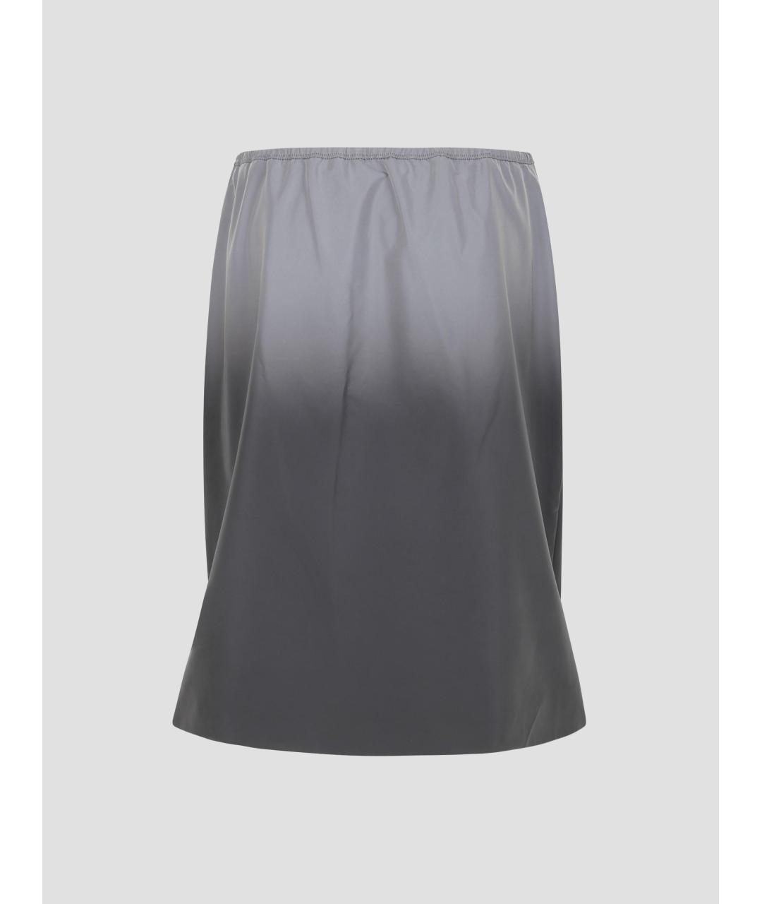 ALEXANDER WANG Серая полиэстеровая юбка миди, фото 2