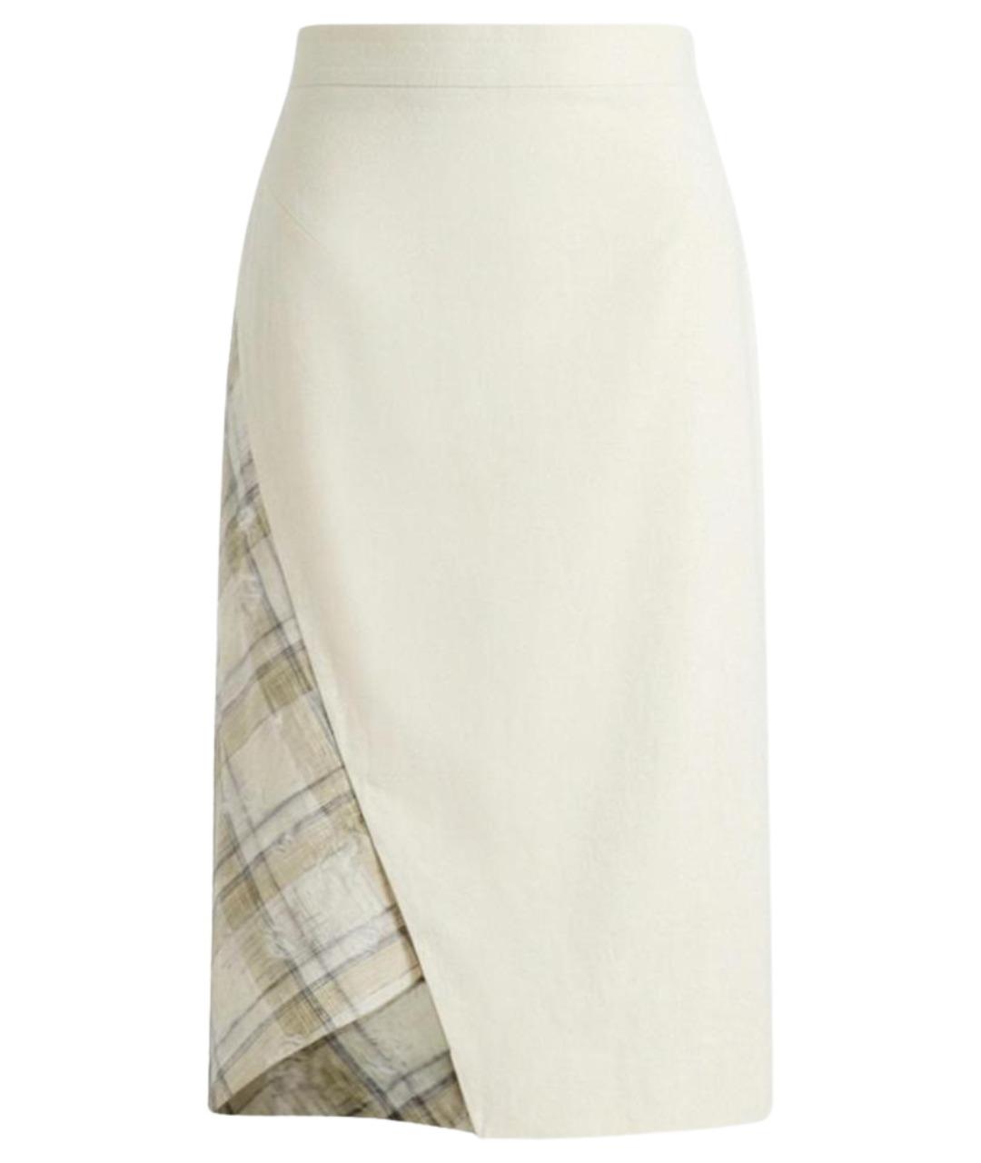 VIVIENNE WESTWOOD Бежевая хлопковая юбка миди, фото 1