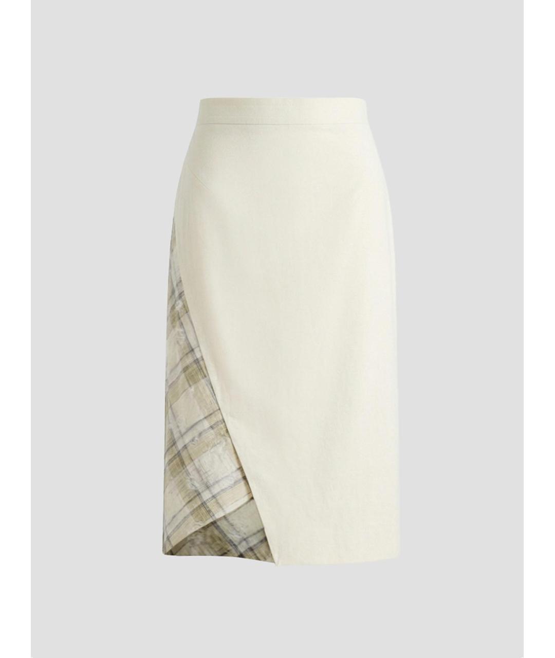 VIVIENNE WESTWOOD Бежевая хлопковая юбка миди, фото 4