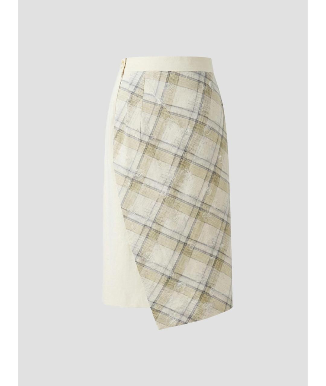 VIVIENNE WESTWOOD Бежевая хлопковая юбка миди, фото 2