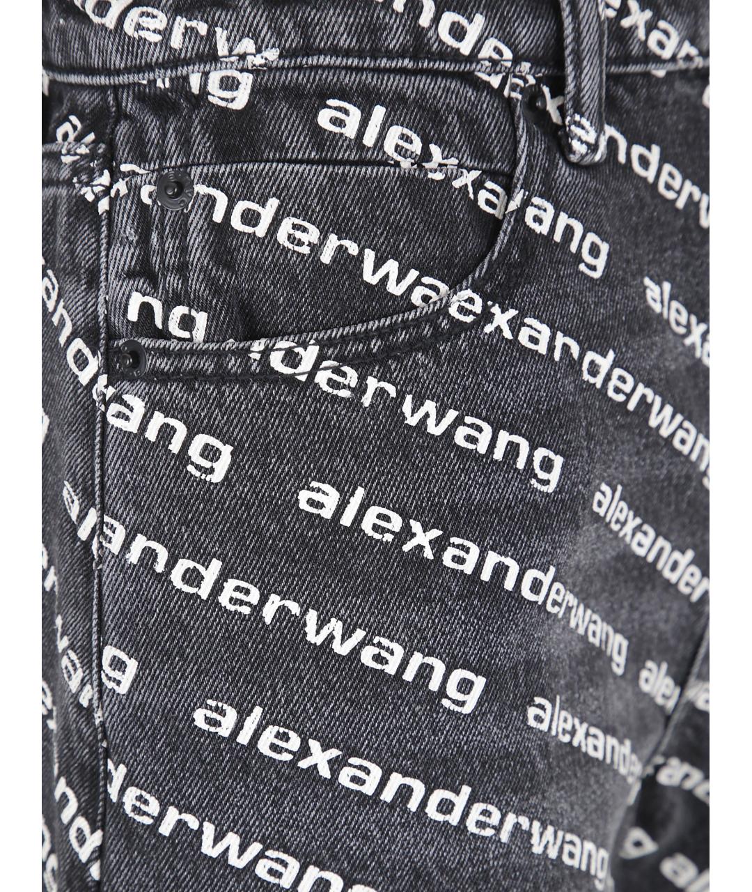 ALEXANDER WANG Серые хлопковые шорты, фото 3
