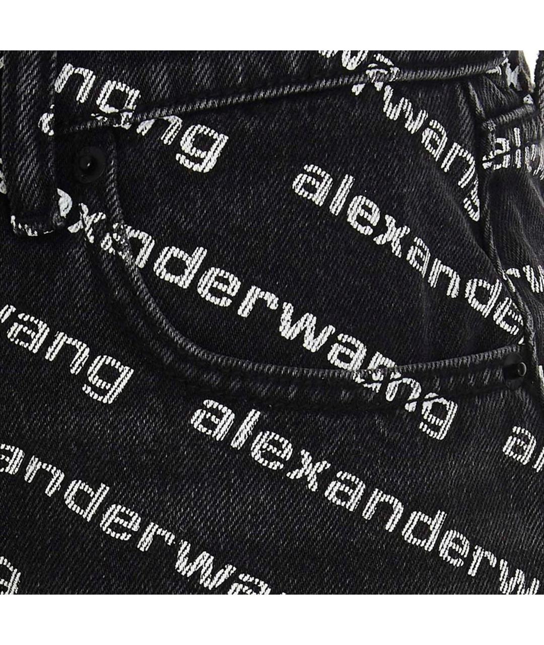 ALEXANDER WANG Серые хлопковые шорты, фото 4