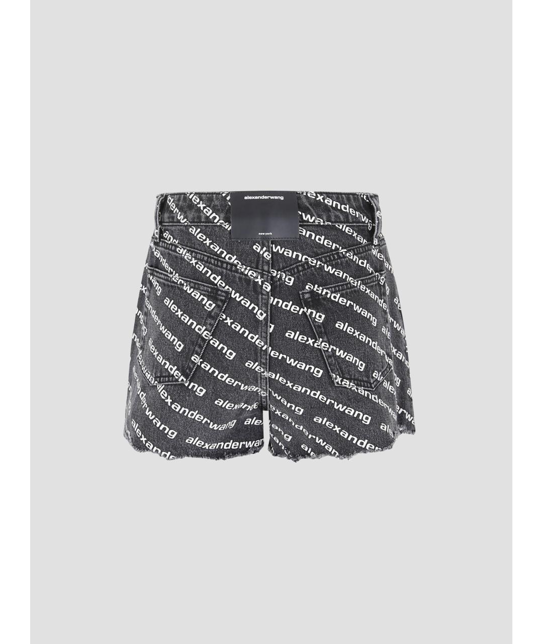 ALEXANDER WANG Серые хлопковые шорты, фото 2