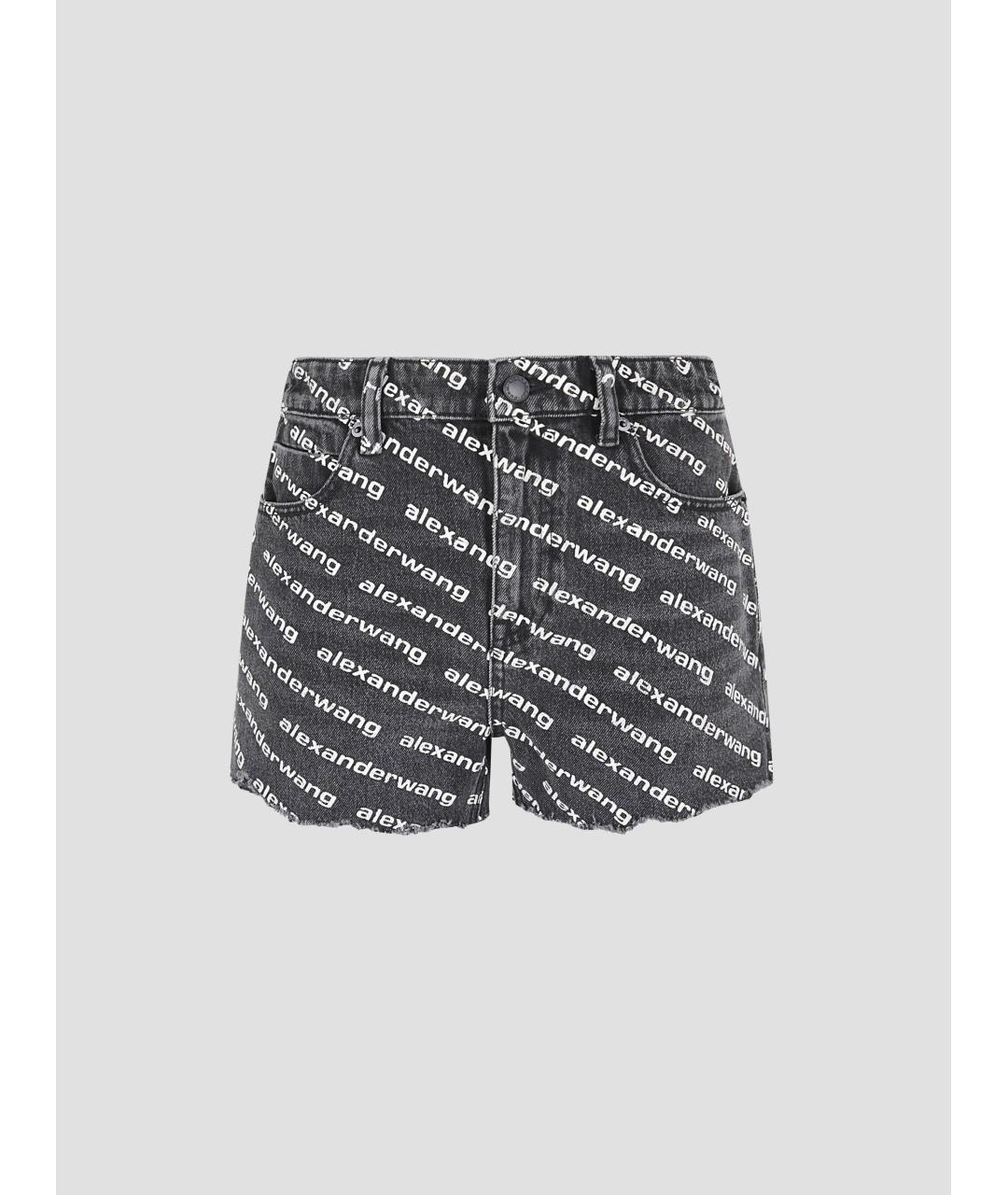 ALEXANDER WANG Серые хлопковые шорты, фото 5