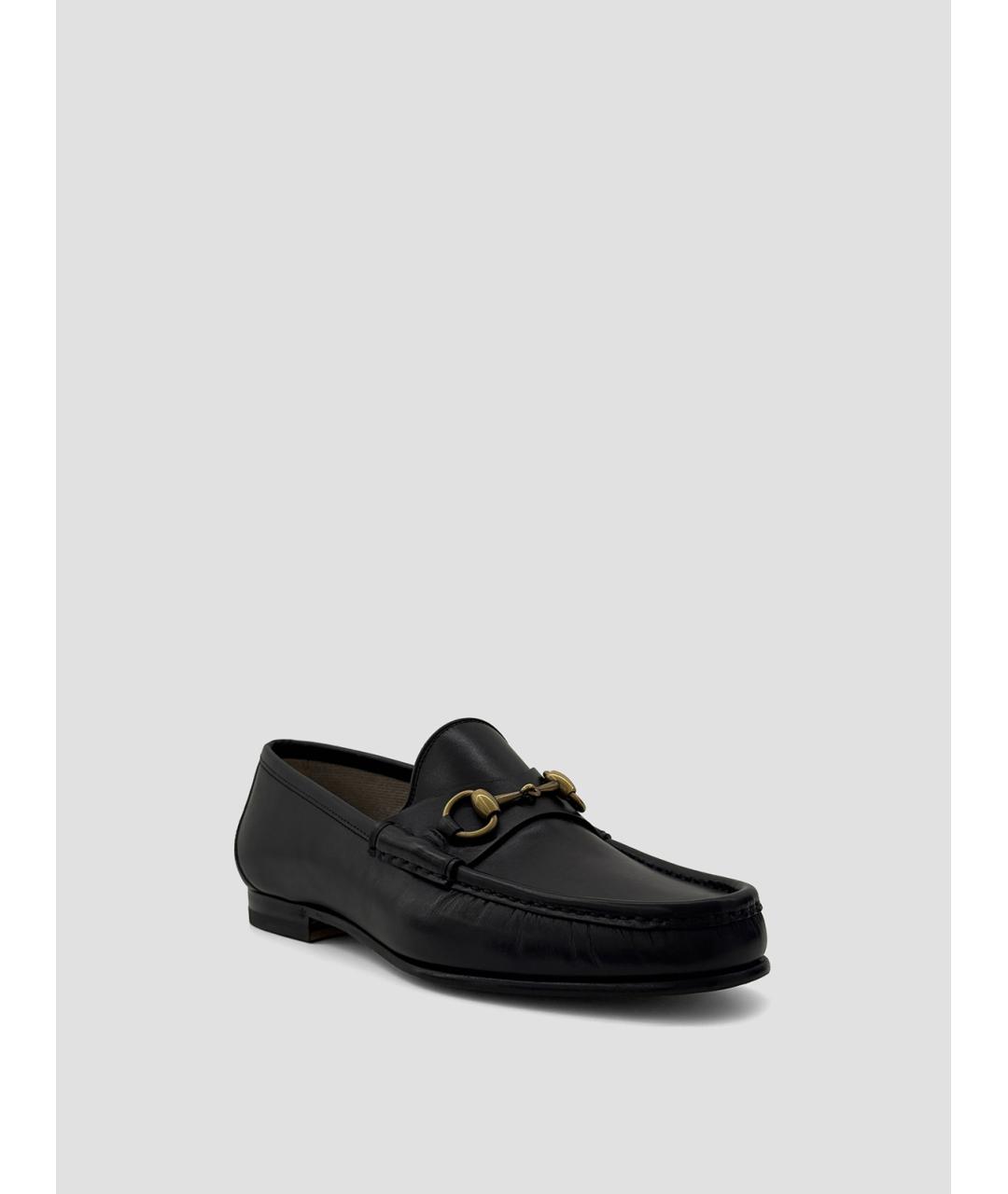 GUCCI Черные кожаные лоферы, фото 2
