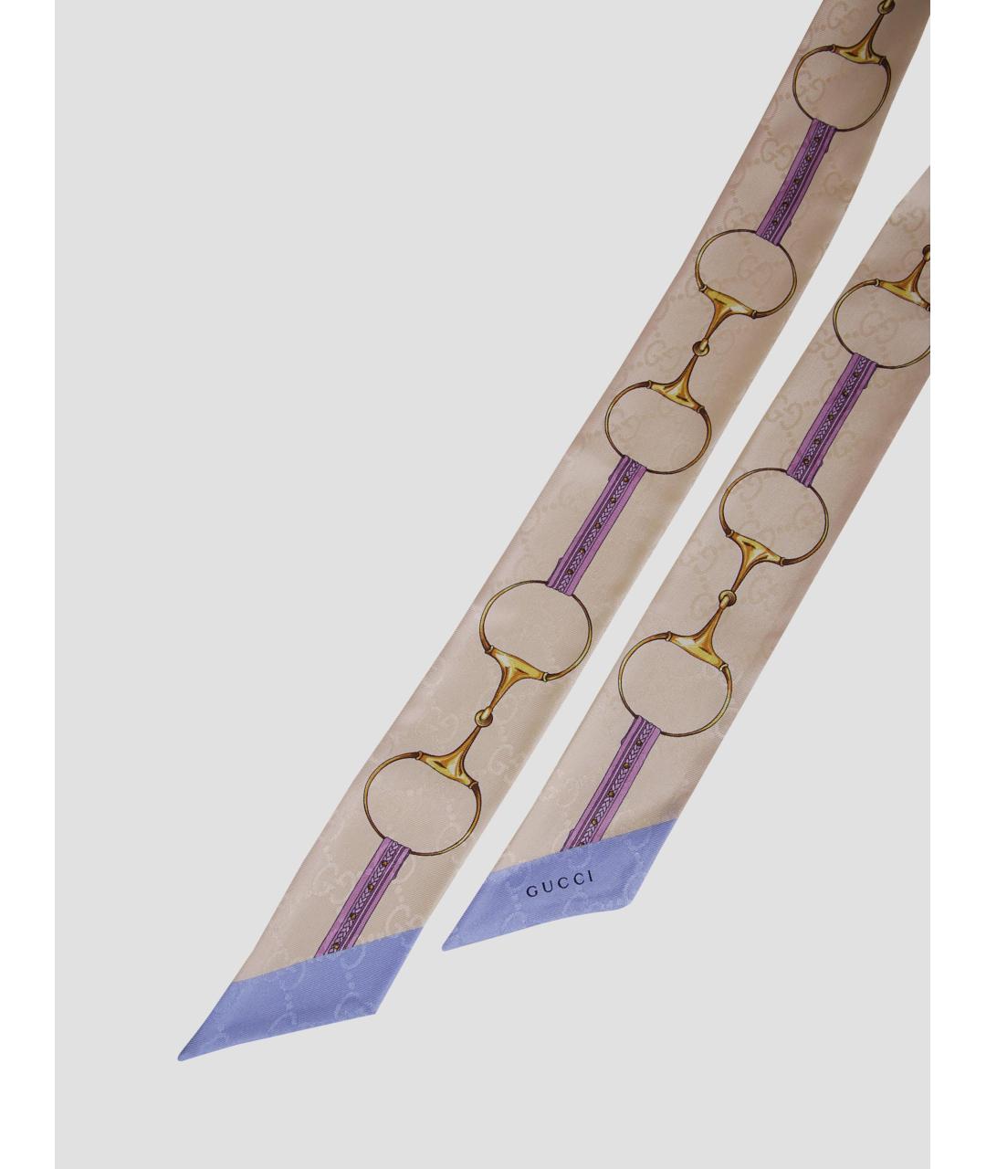 GUCCI Мульти шелковый шарф, фото 2